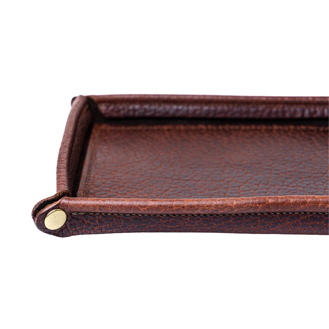 Cognac Bison Valet Tray - Image 3